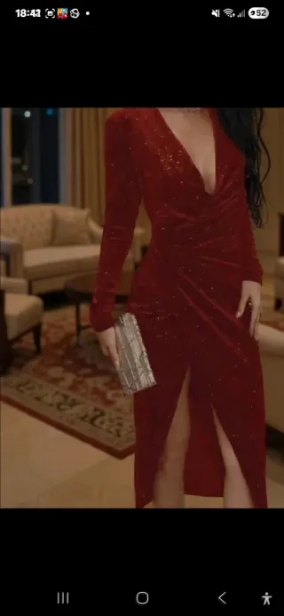 Vestido de cerimónia vermelho