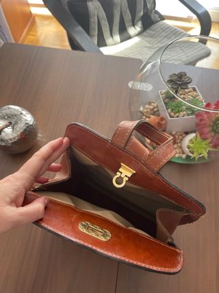 Bolso de cuero genuino grande