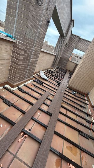 Instalación de tarima exterior