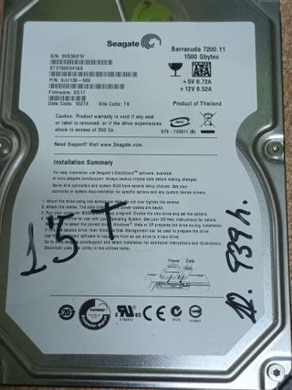 Disco Duro 3.5, Seagate Barracuda 1.5TB
