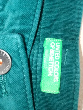 Pantaloni Benetton ragazza verdi