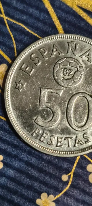 50 Pesetas España 1982 Mundial 82 Estrella