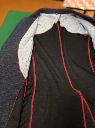 Giacca uomo cotone blu grigio