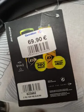 Pala de pádel Dunlop Fury Pro