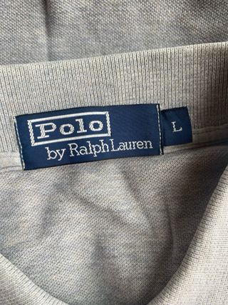 Polo Ralph Lauren Manga Corta Gris Talla L