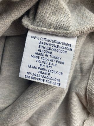 Polo Ralph Lauren Manga Corta Gris Talla L