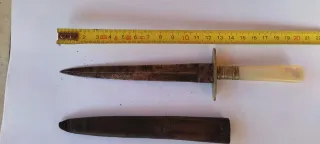 Antiguo "abrecartas" C.S. Brittain & Co Sheffield