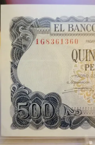 Billete 500 pesetas 1971