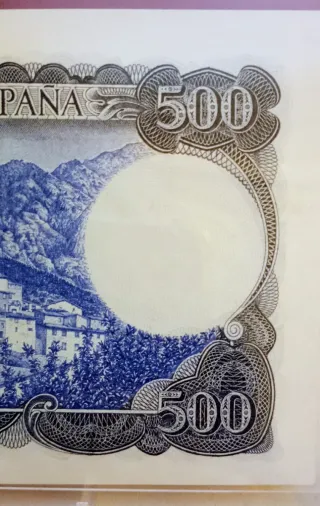 Billete 500 pesetas 1971