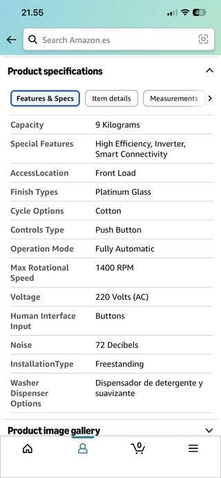 Lavadora Samsung 9kg 1400rpm WW90TA046TE/EC