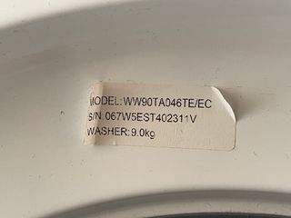 Lavadora Samsung 9kg 1400rpm WW90TA046TE/EC