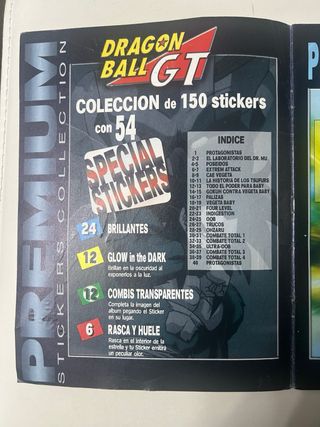 Álbum Dragon Ball GT Panini Stickers Collection
