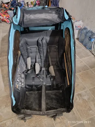 Remolque Infantil 3en1 HOMCOM Bicicleta