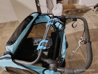 Remolque Infantil 3en1 HOMCOM Bicicleta