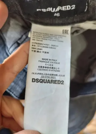 Jeans Dsquared2 grigi uomo