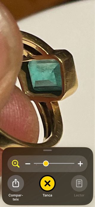 Anillo Oro Esmeralda Natural y Diamantes