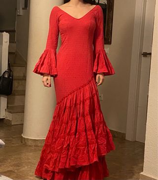 Traje Flamenca Rojo Talla 36/38