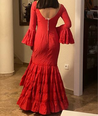 Traje Flamenca Rojo Talla 36/38