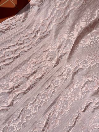 Tela de seda pura adamascada antigua cortinas