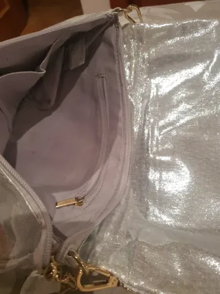 Bolso de fiesta plateado