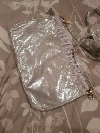 Bolso de fiesta plateado