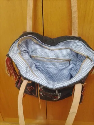 Bolso Grande Tejido Multicolor