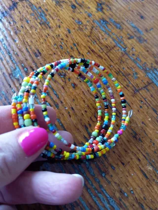 Braccialetto perline colorate