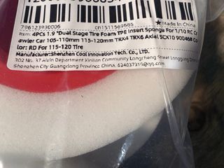 Inserto espuma rueda 1.9 Crawler