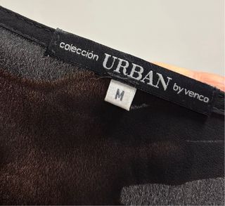 Vestido negro lentejuelas Venca