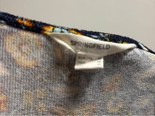 Vestido Springfield floral manga larga