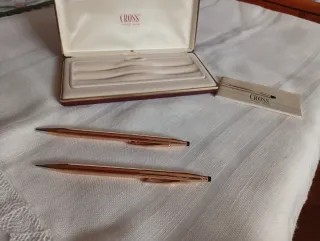 Set Bolígrafo y Portaminas Cross Dorado oro
