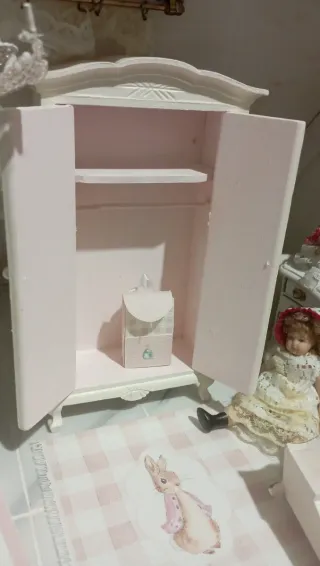 Armadio Miniatura 1:12 Shabby Chic Dipinto