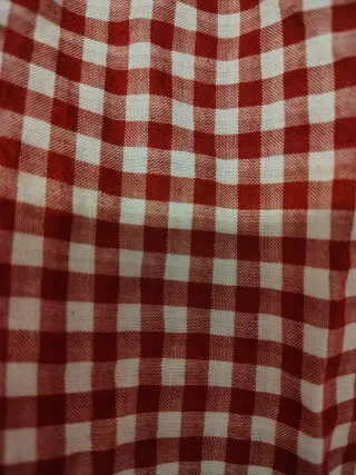 Vestido Zara cuadros rojo