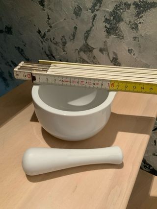 Mortaio e pestello Siaki in ceramica