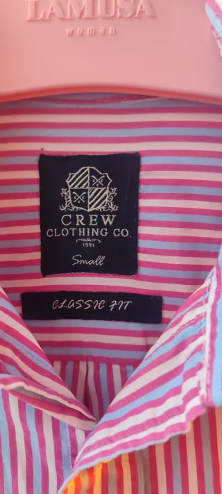 Camisa Crew Clothing Co. Talla M Rayas