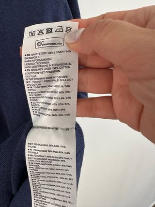 Jersey Marc O'Polo Lino Algodón Orgánico Azul XL