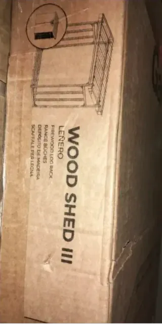 Leñero exterior 185x70x185cm Wood Shed III