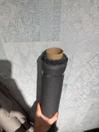 Rollos de tela a cuadros