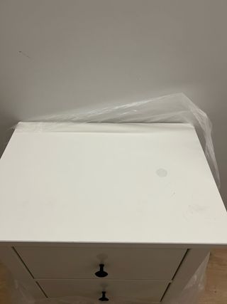 Mesita de noche Ikea Hemnes blanca