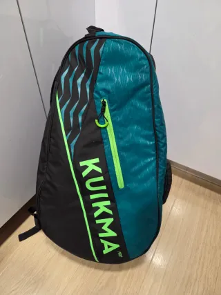 Mochila Pádel Kuikma Negra y Turquesa