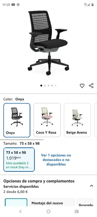 Silla de oficina Steelcase Think V2 apoyabrazos4D