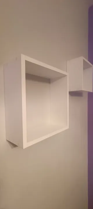 Juego 3 Estanterías Cuadradas Blancas