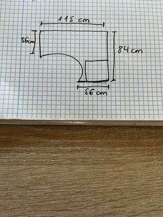 Armario rinconero madera claro