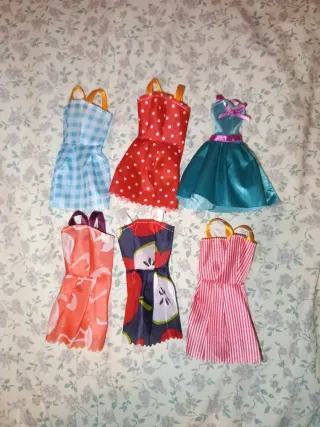 Lote 6 Vestidos Muñeca