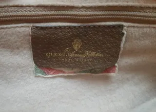 Bolso bandolera Gucci marrón y rosa