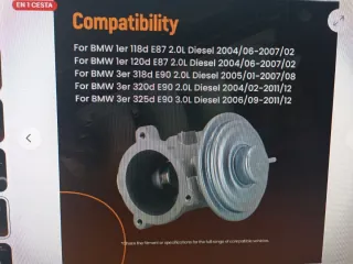 Válvula EGR BMW E60