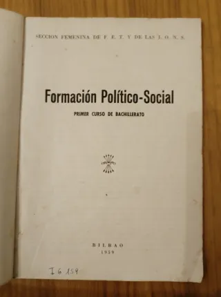Formación político social sección femenina falanje