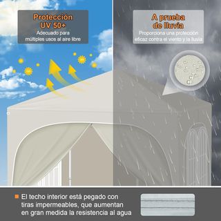 CARPAS 2X2 BEIGE CON LATERALES-NUEVAS