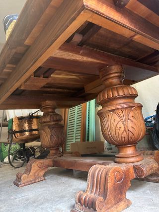 Mesa comedor y 6 sillas madera