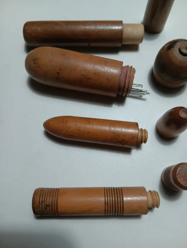 4 Alfileteros Vintage Madera